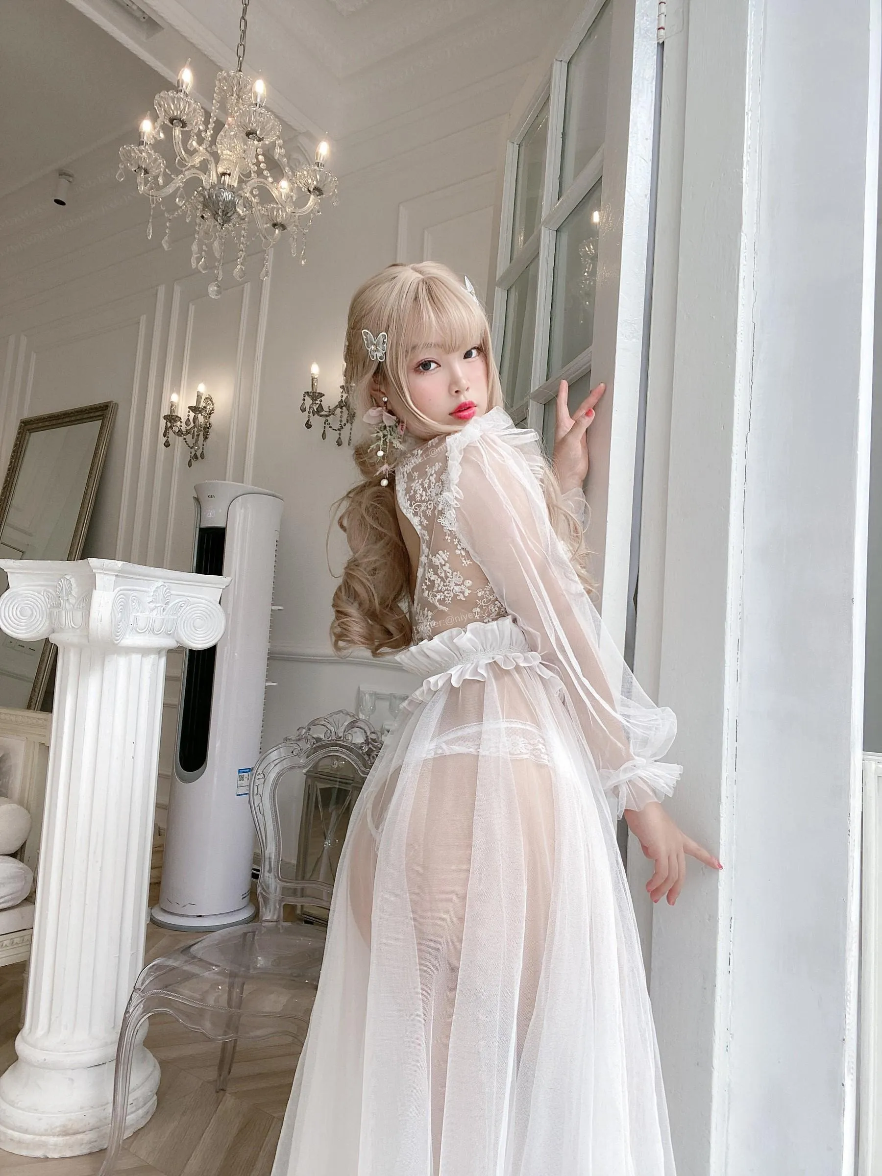 白烨 – NO.31 珍珠花嫁-自拍1 [21P]插图9